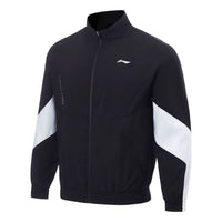 Li-Ning Logo Color Block Training Waterproof Jacket 'Black White' AFDT385-6