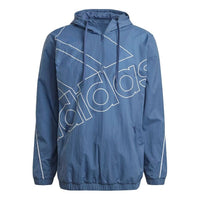 adidas M Favs Q1 Wb Half Zipper Pullover hooded Training Sports Jacket Deep Blue GK9443