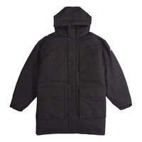adidas Outdoor Sports Windproof Warm Hood Down Jacket Men's Black GN9835
