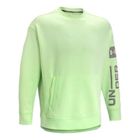 Under Armour Summit Knit Graphic Crew Top 'Lime Green' 1373800-369