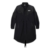Nike x sacai Funnel-Neck Oversized Shell Trench Coat Asia Sizing 'Black' DQ9028-010