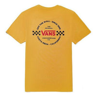 Men's Vans Athleisure Casual Sports Short Sleeve Yellow VN0A4P4X50X