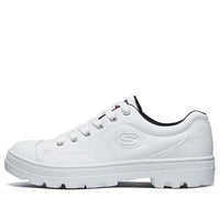 (WMNS) Skechers Roadies Low Top Canvas Sneakers White 74370-WHT