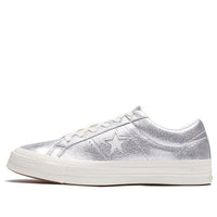 Converse One Star Shoes White/Silver 161590C