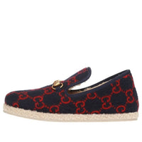 (WMNS) Gucci Wool Loafers 'Navy' 575850-G3840-4166