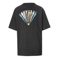 (WMNS) Converse All Star Printing Short Sleeve Black 10019964-001