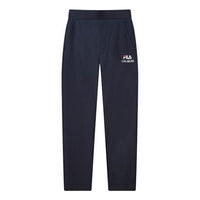 FILA Logo Print Knitted Casual Trousers For Men Blue F11M028606G-NV