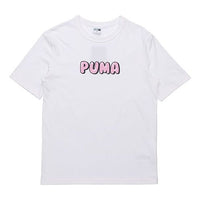 PUMA Downtown Graphic T-Shirt 'White Pink' 531335-02