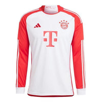 adidas FC Bayern 23/24 Long Sleeve Home Jersey 'White Red' IB1482