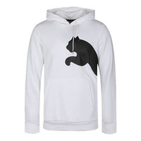 PUMA Knit Casual hooded Long Sleeves Pullover White 580566-02