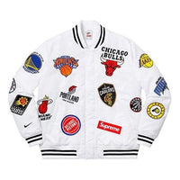 Supreme x Nike x NBA Teams Warm-Up Jacket 'White Multi-Color' SUP-SS18-788