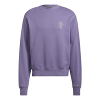 adidas originals Sports Round Neck Pullover Casual Purple HI6016