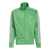 adidas originals Casual Alphabet Printing Stripe Jacket Green H06717