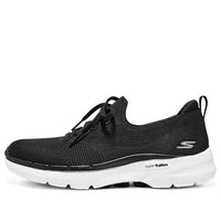 (WMNS) Skechers Go Walk 6 Hyper Burst 'Black White' 896136-BKW