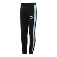 PUMA Iconic T7 Track Pants 'Black White Blue' 531381-98