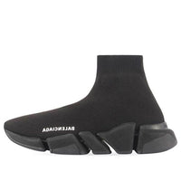 (WMNS) Balenciaga Speed 2.0 Sneaker 'Black Recycled Knit' 617196W2DB11013