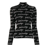 Balenciaga SS21 Boss Logo Sweateshirt Black 626194T61591070