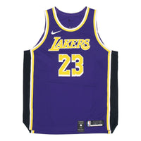 Nike NBA Authentic AU Player Edition Los Angeles Lakers LeBron James No. 23 Basketball Jersey/Vest Purple AJ5197-505
