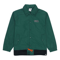 Men's adidas originals Mr Windbreaker Double Layer Lapel Polar Fleece logo Sports Jacket Forest Green HG7905