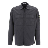 STONE ISLAND Stretch Overshirt 'Charcoal' 781510210-V0065