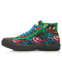 (WMNS) Li-Ning x MARVEL Comics Graphic Classic Canvas Shoes 'Black Green' ALAK124-3