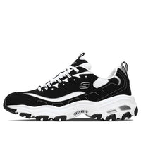 Skechers D'LITES Daddy Shoes 'White Black' 52675-BKW