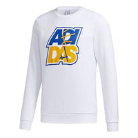 adidas neo M FAV SW Alphabet Printing Sports Pullover White GP5886