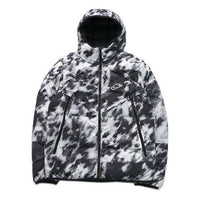 Men's Nike Down-fill Windrunner Shield Sports Stay Warm Hooded Jacket Down Jacket White CU4407-133
