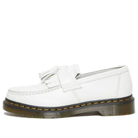 Dr. Martens Adrian Yellow Stitch Leather Tassel Loafers 'White' 27431100