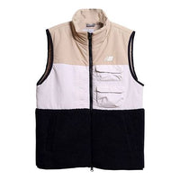 New Balance Colorblock Casual Cargo Vest 'Beige White Black' NJ943011-BEI