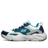 Skechers Stamina Airy Low-Top Running Shoes White/Blue/Green 237000-NVMT