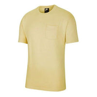 Nike Sportswear Men's Crew Neck Short Sleeved Yellow DD0500-777