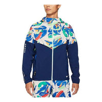Nike x Kelly Anna London Jointly Signed Windrunner A.I.R. Causual Sports Running Jacket Coat Male Blue CZ9206-008