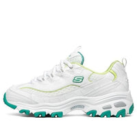 (WMNS) Skechers D Lites 1.0 Low-Top Running Shoes White/Green 99999863-WGR