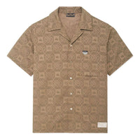 Li-Ning BadFive All-Over Print Shirt 'Khaki' ASHSB53-1