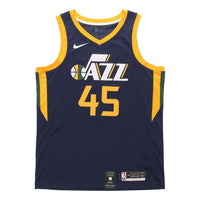 Nike NBA Mitchell Utah Jazz Team limited SW Jersey Navy Blue 864513-425