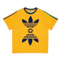 Gucci x adidas Cotton Jersey T-Shirt 'Yellow' 691636-XJEKR-7219