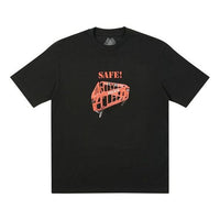 PALACE Creative Pattern Printing Alphabet Short Sleeve Unisex Black P19TS168