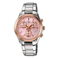 CASIO SHEEN Waterproof Stainless Steel Strap Pink Analog SHN-5000SG-4A