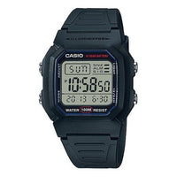 CASIO Waterproof Sports Analog Mens Black Digital W-800H-1A