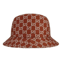 Gucci GG Lam Bucket Hat 'Brown Silver' 631951-3HK74-2500