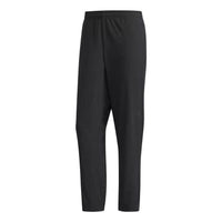 Men's adidas Solid Color Lacing Breathable Elastic Training Sports Pants/Trousers/Joggers Autumn Black HF8984