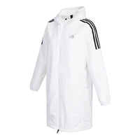 (WMNS) adidas Sports Training Casual Fleece Lined Hooded Jacket White HG1848