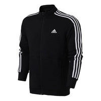 adidas Cm Tt Ft 3s Sports Stylish Knit Stand Collar Jacket Black DU6783