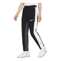 Men's Nike Sportswear Swoosh Contrast Color Stitching Knit Sports Pants/Trousers/Joggers Black DD5988-010