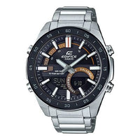 CASIO EDIFICE Stainless Steel Strap Mens Black Analog/Digital Combo ERA-120DB-1B