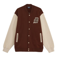 Li-Ning BadFive Graphic Baseball Jacket 'Brown Beige' AJDT043-7