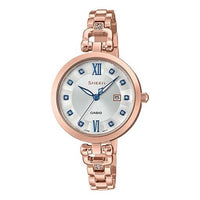CASIO SHEEN Series Quartz Rose-Gold/White Rose Gold Analog SHE-4055PG-7A