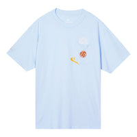 Men's Nike Printing Pocket Casual Short Sleeve Blue T-Shirt DR7967-441