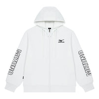Mizuno Logo Sweat Jacket 'White' A2CA2A41